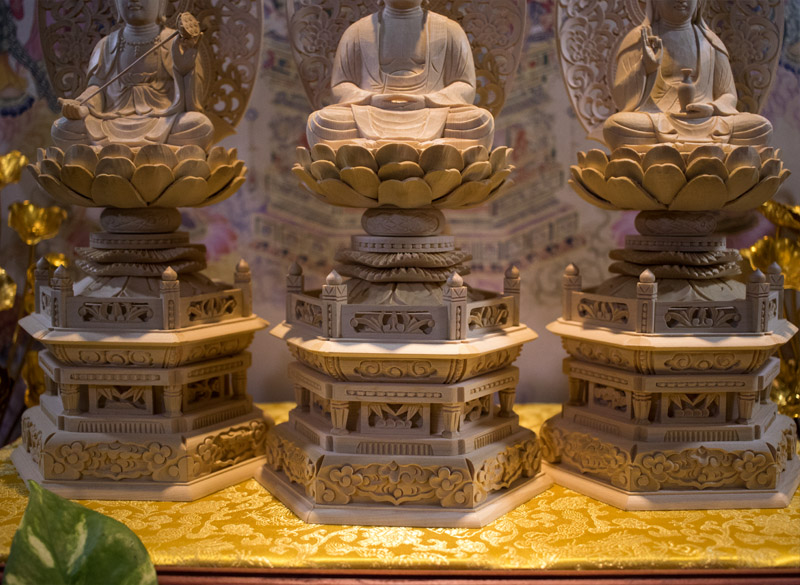 Tượng Phật A Di Đà tam tôn