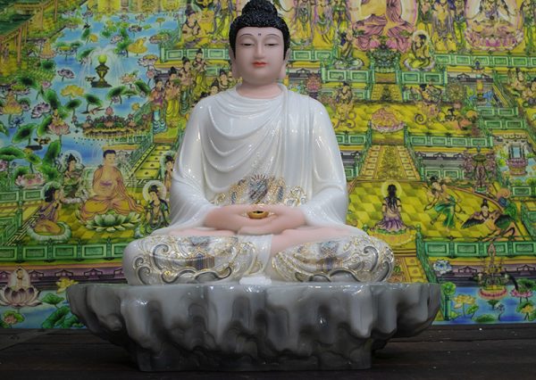 Tượng Phật Thích Ca đẹp bằng bột đá khoáng - địa chỉ thỉnh tượng uy tín