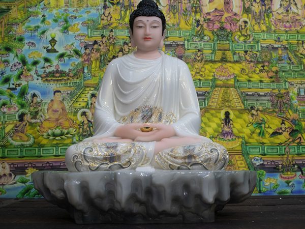Tượng Phật Thích Ca đẹp bằng bột đá khoáng - địa chỉ thỉnh tượng uy tín