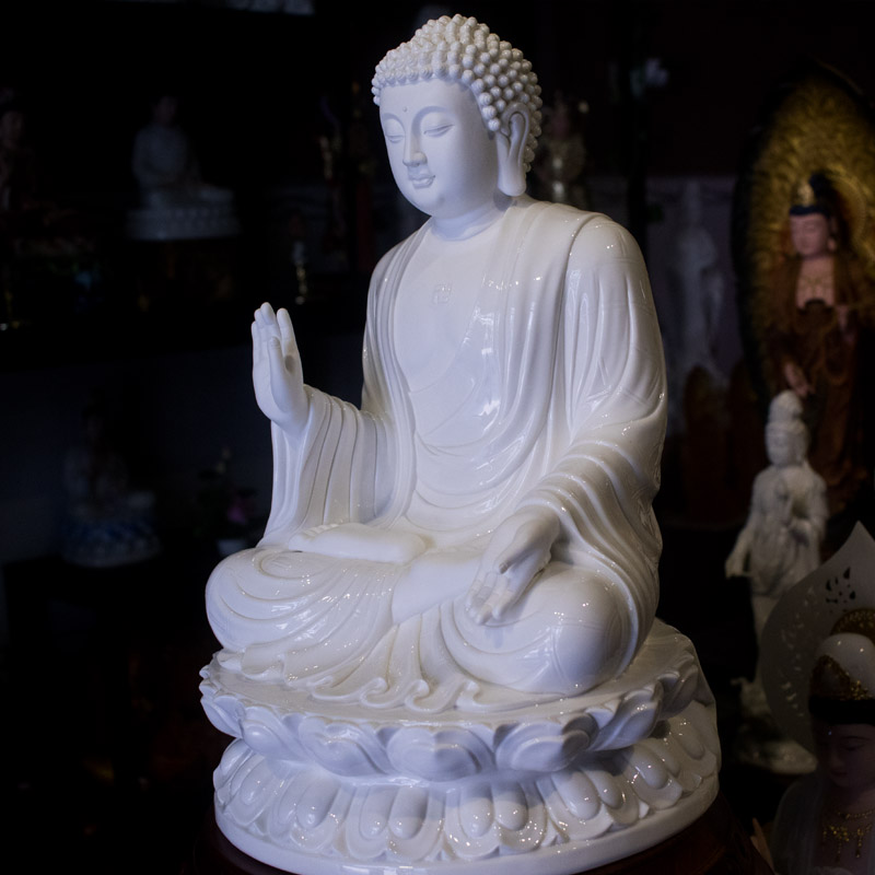 Tượng Phật A Di Đà Sứ Trắng