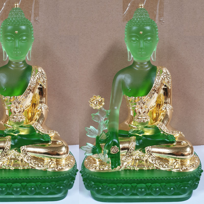 Tượng Phật Dược Sư Dát Vàng