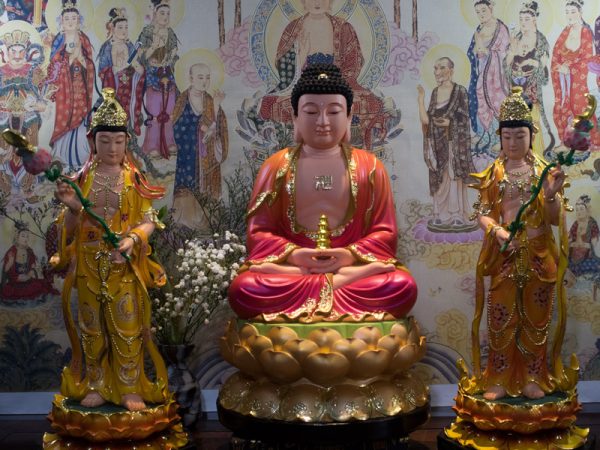 Tượng Dược Sư Tam Tôn Tượng Đông Phương Tam Thánh 50cm