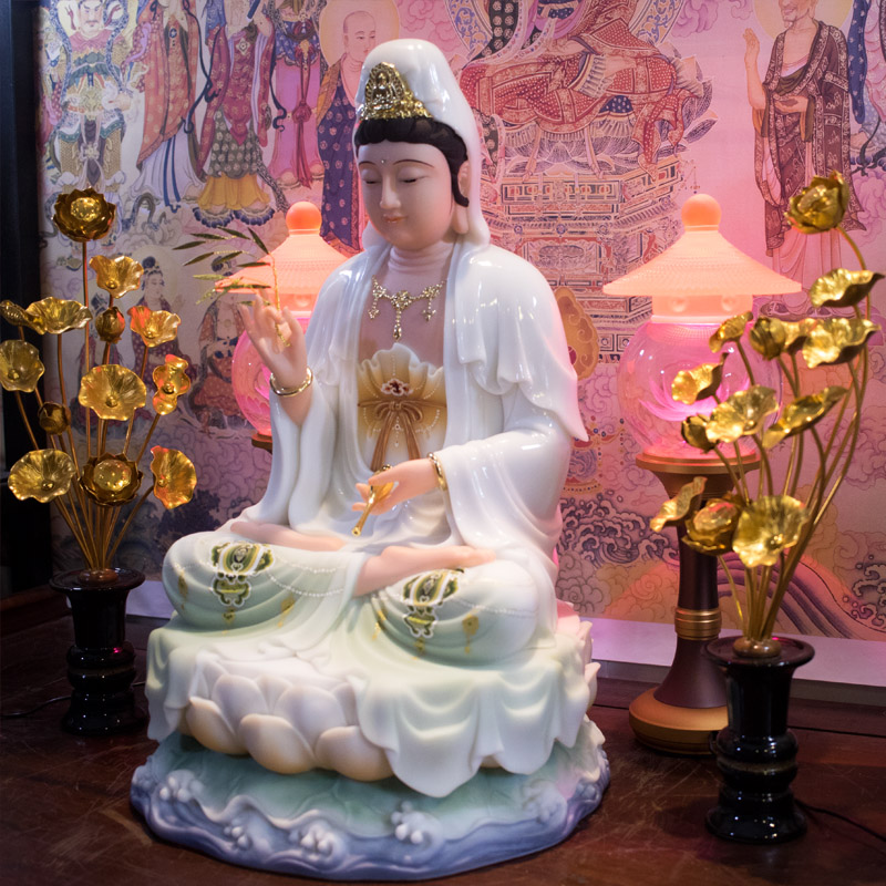 Phật Quan Âm bột đá