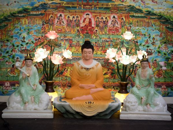 Tượng Hoa Nghiêm Tam Thánh (Phật Thích Ca Văn Thù Phổ Hiền)