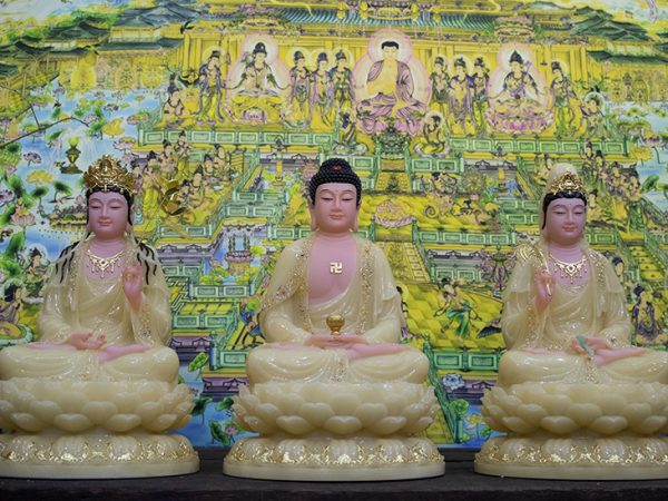 Thờ Tượng Tây Phương Tam Thánh có ý nghĩa lớn lao trong Phật Giáo